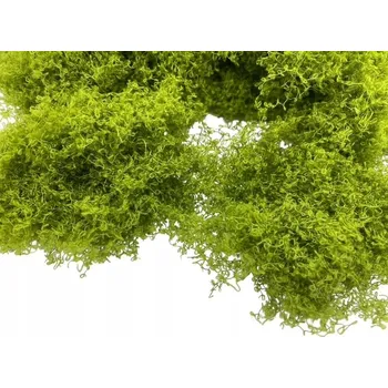 umělá květina UMĚLÝ MECH VELMI VÝKONNÝ, SVĚTLÁ ZELEŇ 100 G PRÉMIOVÁ DLOUHÁ VLÁKNA