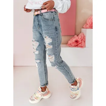 Dámské džíny Dámské kalhoty DSTREET MOMVIBE MODRÁ XL