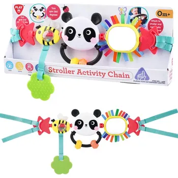 Hračka pro nejmenší PLAYGO - Závěsná hračka na kočárek PANDA a VČELKA