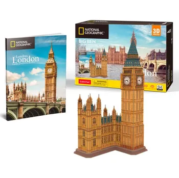 Puzzle CubicFun - Puzzle 3D National Geographic - Big Ben 94 dílků
