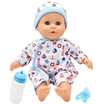 Panenka Dolls World - Miminko Little Treasure BLUE - 38 cm