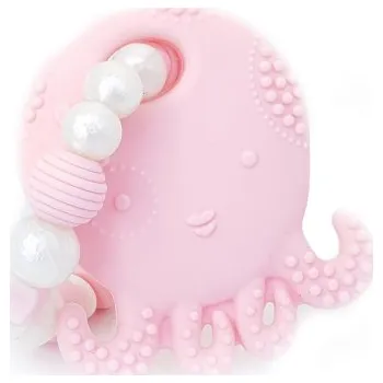 KidPro - Silikonové kousátko: Chobotnička růžová