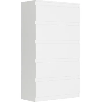 Komoda Komoda Framire 70 x 40 x 121 cm, bílá matná