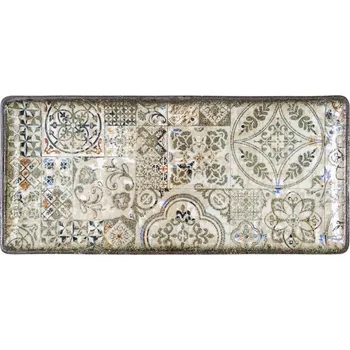 Talíř Obdélníkový porcelánový talíř vintage plochý Wilmax 33 x 15 cm