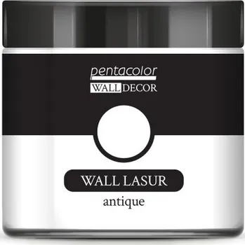 Vodová barva Pentart Lazurovací barva na zeď antique WALL DECOR 500 ml ANTICKÁ BÍLÁ