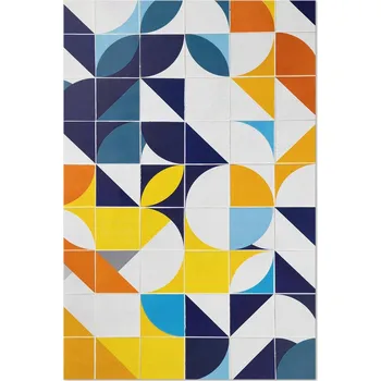 Koberec Koberec do Domu Rozměr: 60x90 cm Geometrické tvary moderní mozaika