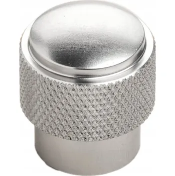 Nábytkové kování RUKOJEŤ NÁBYTKOVÁ ÚCHYTKA INDU STŘÍBRNÁ 20 mm RÝHOVANÁ HVYT VYSOKÁ