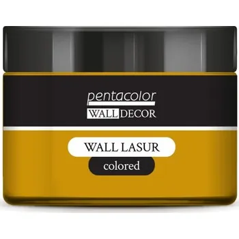 Vodová barva Pentart Lazurovací barva na zeď barevná WALL DECOR 150 ml OKROVÁ