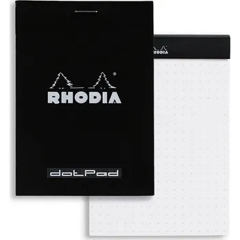 Blok Rhodia N°12 černý 8,5x12 - tečkovaný