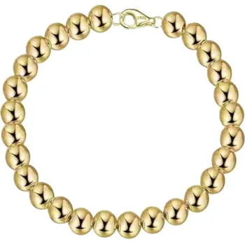 Náramek Majya Stříbrný náramek LIAM 19 cm | šířka 4 mm pozlacený Ag/; ≤4,87 g 11290