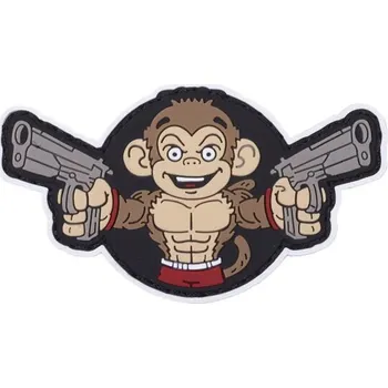 Nášivka ELITEX TRAINING Nášivka Opice s pistolemi Elitex Training ČERNÁ