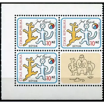 Poštovní známka Česká pošta (2008) č. 561 ** VK-4 - Česká republika - Dětem - O pejskovi a kočičce