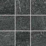 RAKO Dlažba Rako Quarzit černá struktura mat rektifikovaná 10x10 DAR11739 DAR11739