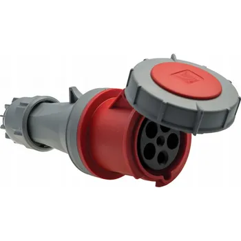 Elektrická zásuvka Přenosná zásuvka silnoproudá 63A 5P 400V IP67 Pawbol B.1052 vodotěsná