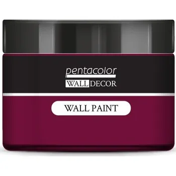 Speciální výtvarná barva Pentart Barva na zeď WALL DECOR 150 ml ZÁŘIVÁ ČERVENÁ