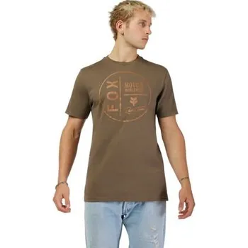 Fox pánské tričko Worldwide Ss Prem Military | Hnědá | Velikost S