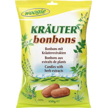 Bonbon Kräuter bonbons Bonbóny s extraktem z bylinek [Woogie, 150 g]