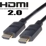 PremiumCord HDMI 2.0 High Speed+Ethernet, zlacené konk., 3m