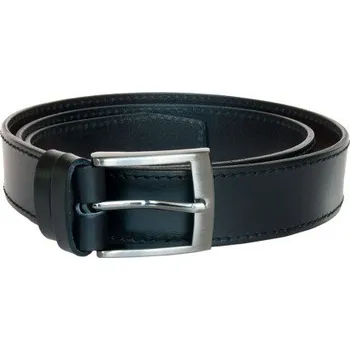 Opasek Pánský černý pravý kožený opasek šířka 38 mm, dlouhý 125 cm