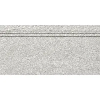 Dlažba RAKO Schodovka Rako Quarzit šedá struktura mat rektifikovaná 30x60 DCVSR737 DCVSR737