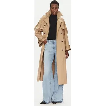 Dámský kabát ViCOLO Trenčkot TD0029 Béžová Regular Fit L