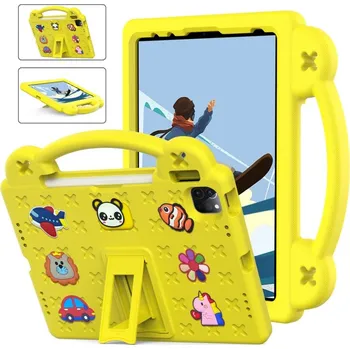 Pouzdro na tablet VSECHNONAMOBIL 76960 FANY Dětský kryt na tablet pro Apple iPad Air 11 2025 / Air 11 2024 žlutý