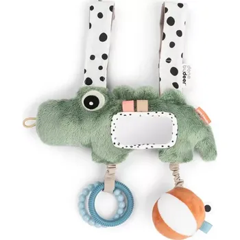 Hračka pro nejmenší DONE BY DEER hračka na kočárek Croco zelená