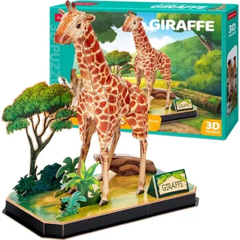 Puzzle CubicFun - Puzzle 3D Zvířecí kamarádi Žirafa - 43 dílků