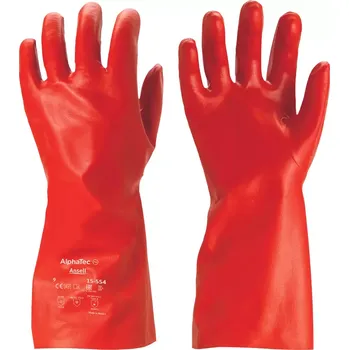 Pracovní rukavice Ansell 15-554 PVA rukavice červené 35cm - 09