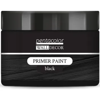 Vodová barva Pentart Základní barvy WALL DECOR 150 ml ČERNÁ