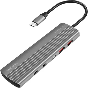 USB hub USB-C hub s USB3.2 Gen2, 2x USB-A, 2x USB-C, PD, 100W