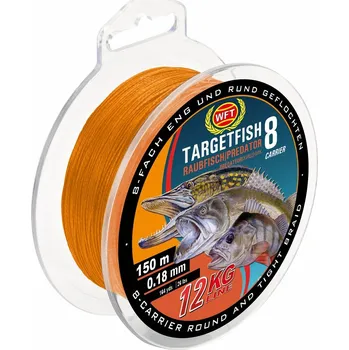 WFT Splétaná Šňůra TF8 Raubfisch Predator Oranžová 150 m - 0,08 mm 6 kg