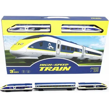 Vláček a vláčkodráha SET Elektrická vláčkodráha B/O - Vysokorychlostní vlak se světlem a zvukem na baterie