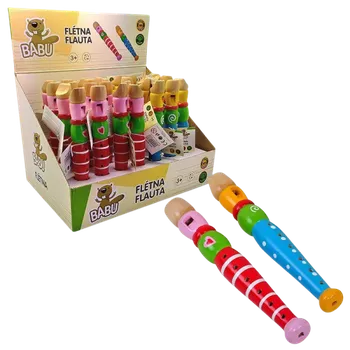 Dřevěná hračka BABU - Flétna - více barev