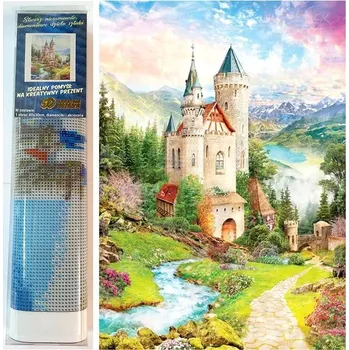 Diamantové malování Norimpex Pohádkový zámek II. 30 × 40 cm