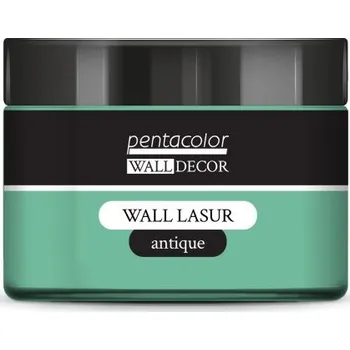 Speciální výtvarná barva Pentart Lazurovací barva na zeď antique WALL DECOR 150 ml PATINA ZELENÁ