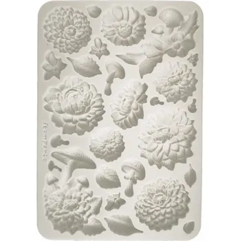 Forma na odlévání Stamperia Silikonová forma na odlévání A5 - Květiny Pivoňky
