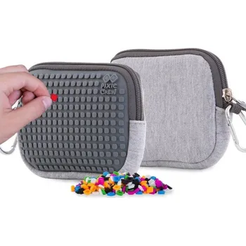 Penál PIXIE CREW univerzální pouzdro ŠEDÁ/ŠEDÁ