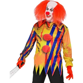 Karnevalový kostým Tričko hororový klaun - M/L