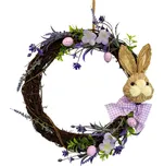 Proutěný věnec se zajíčkem 30 cm