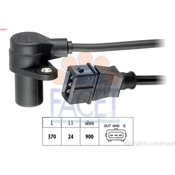 Motor automobilu Generátor impulsů, klikový hřídel FACET 9.0077