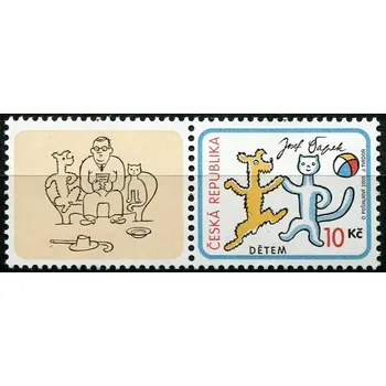 Poštovní známka Česká pošta (2008) č. 561 ** KL - Česká republika - Dětem - O pejskovi a kočičce