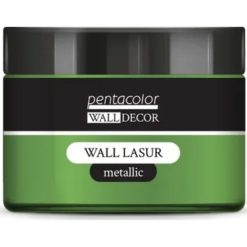 Vodová barva Pentart Lazurovací barva na zeď metallic WALL DECOR 150 ml ZELENÁ-ZLATÁ