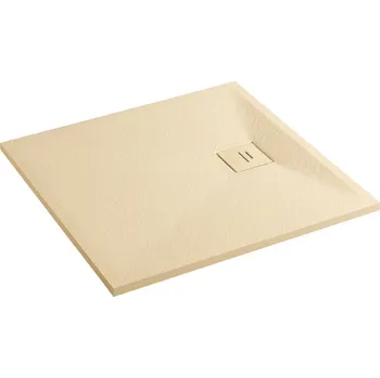 Sprchová vanička Erga Hyper, SMC sprchová vanička 110x70x2, 6 cm + sifon, béžová matná, ERG-V06-SMC-7011S-BG