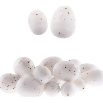 Velikonoční dekorace Paper Design Vejce polystyrenová 20ks, kropenatá, bílá mix velikostí