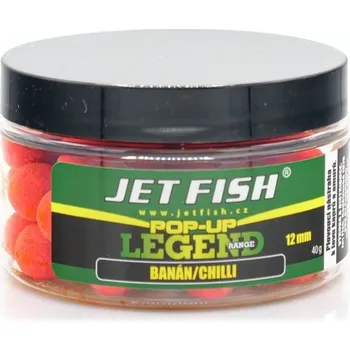Boilies Jet Fish Plovoucí Boilie Legend Range Banán Chilli - 40 g 12 mm