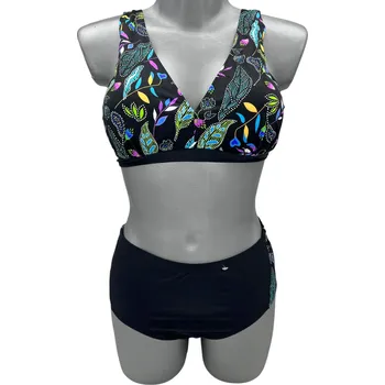 Dámské plavky Hexe dámské dvoudílné plavky bez kostice a odepínací vložkou MONA Barva: Fialová, Velikost: XL