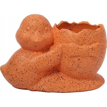 Velikonoční dekorace Kryt na květináč vajíčko s kačenkou Velikonoce