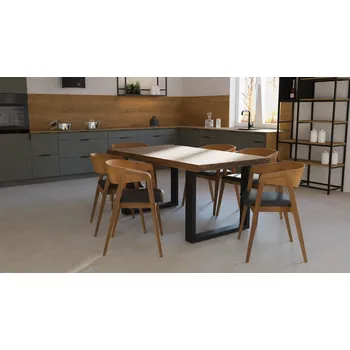 Jídelní stůl BRADOP Jídelní stůl System EDGAR-02 (S40202) - rustikální dubový masiv