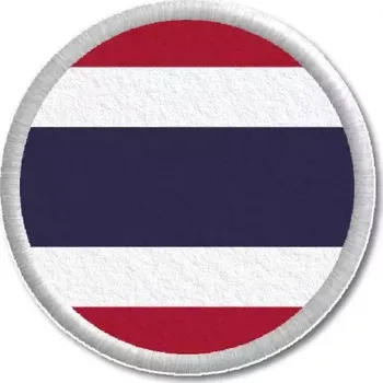 Vlajka Pelisport Thajská vlajka tištěná nášivka ø 4,5 cm